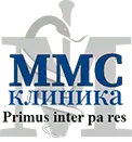 Логотип клиники ММС на Рублёвском шоссе.