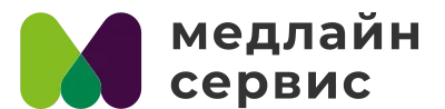 Логотип клиники Медлайн-Сервис м. Пятницкое шоссе.