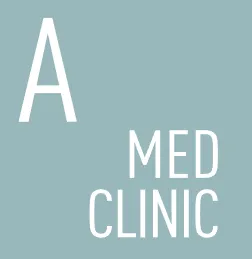 Логотип клиники A MEDCLINIC на Павелецкой.